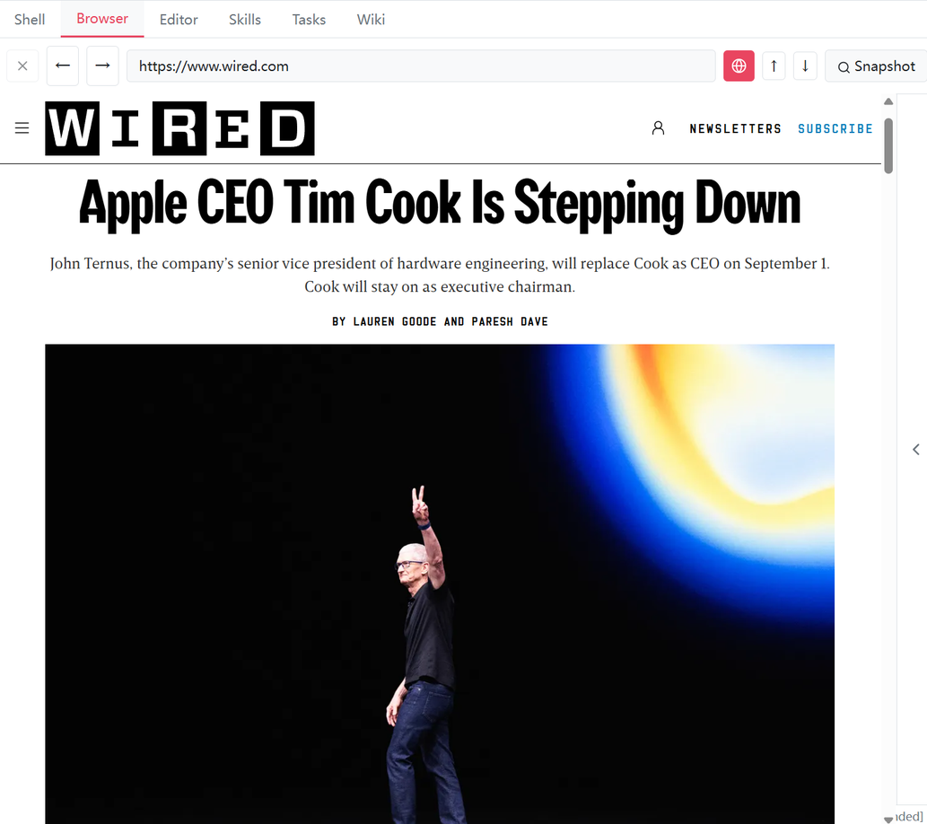 Figure 3.5: Browser Tab