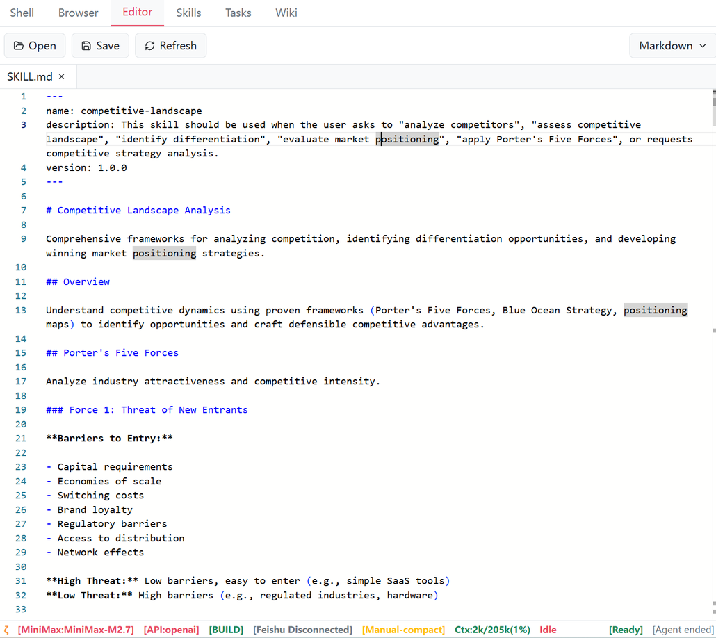 Figure 3.6: Editor Tab