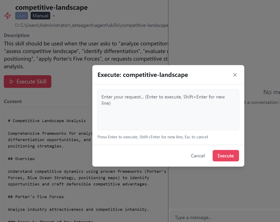 Figure 7.3: Execute Skill